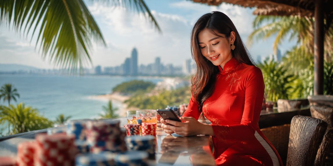 Giao diện thanh toán VND trên ứng dụng di động của người dùng casino trực tuyến tại Việt Nam